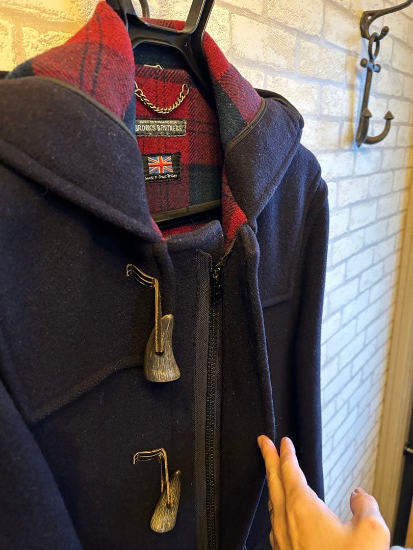 ブルックスブラザーズ　ネイビー ウール ダッフルコート