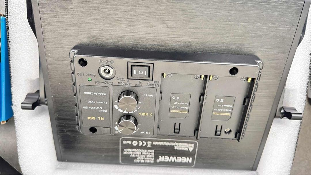 【タイムセール】NEEWER 2パック 660 LEDビデオライトとスタンドキッ