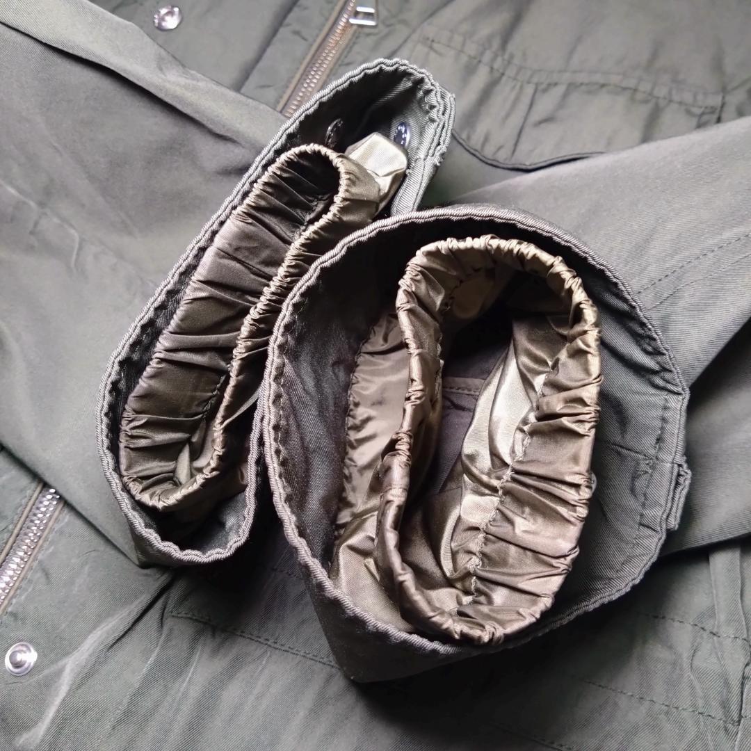 美品モンクレール、モッズコートジャケット、ダブルジップ、ルーマニア、QRコード