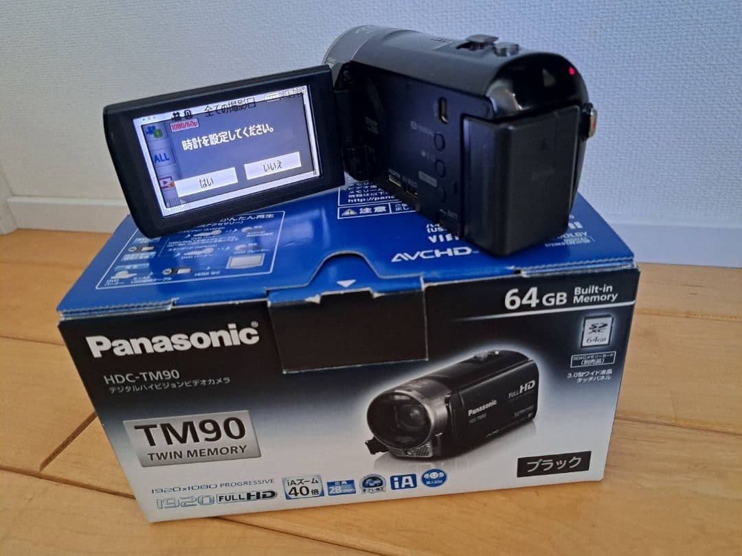 Panasonic HDC-TM90 ビデオカメラ 本体 64GB ＋大容量ＢＴ