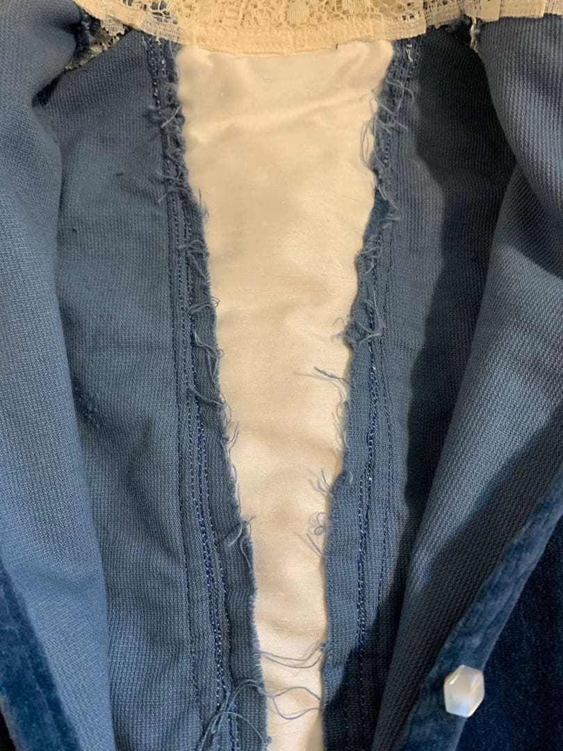 アンティークビスクドールドレスとボネ２点セット⑥