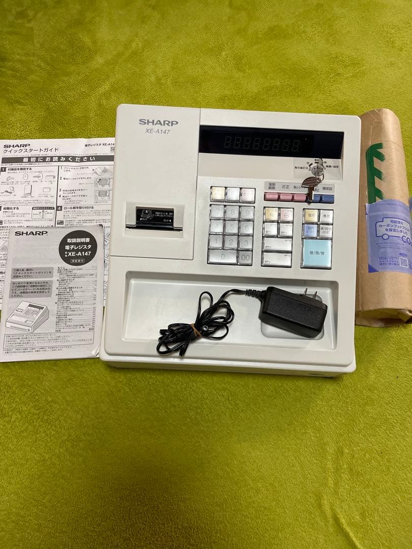 美品　SHARP XE-A147 レジスター　ロール紙5巻　セット