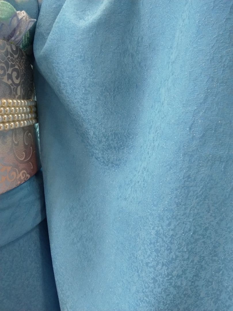 振袖フルセット、正絹振袖成人式、重ね衿帯揚げ帯締め、西陣袋帯長襦袢、ガード加工₠