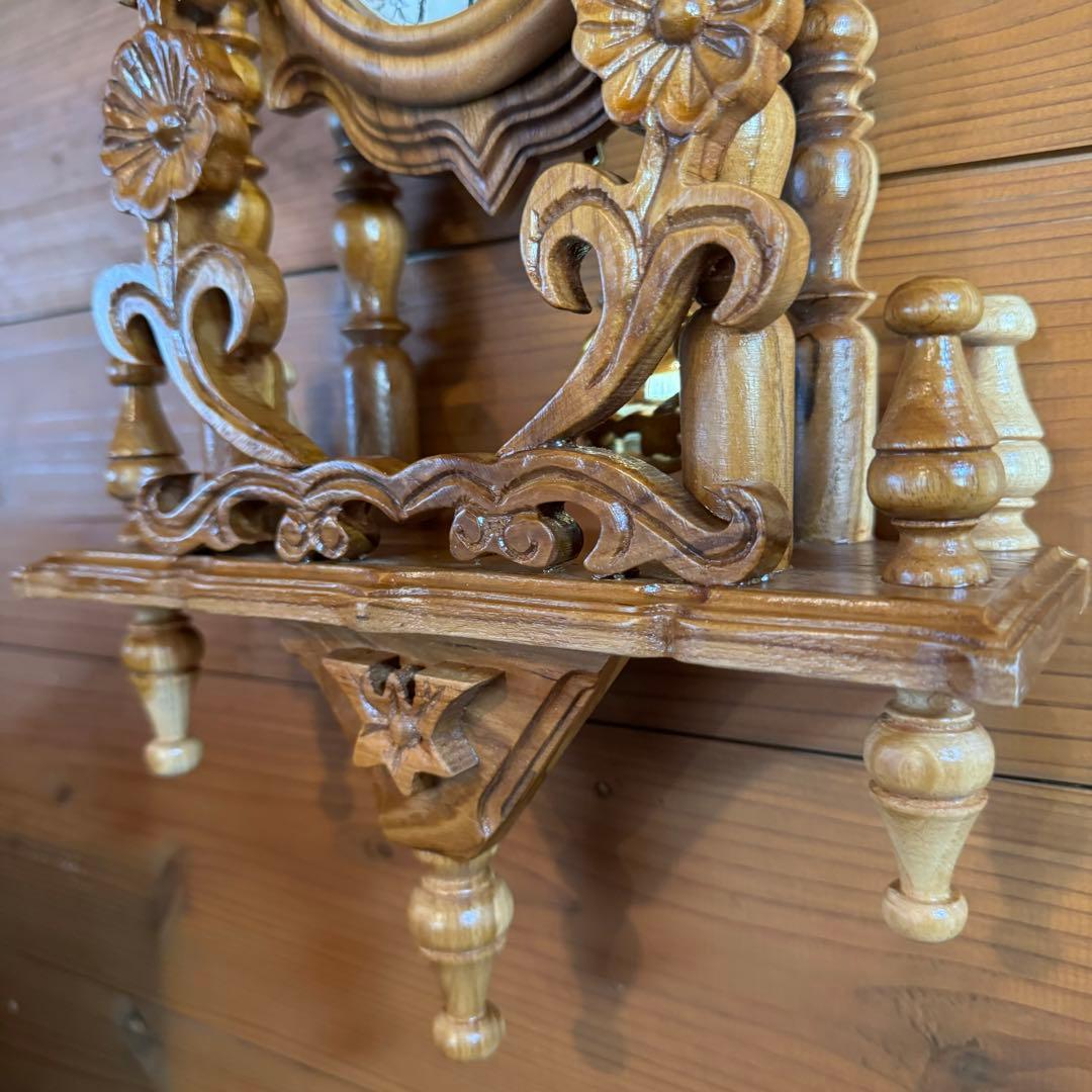 SEIKO 木彫り　壁掛け時計　ヴィンテージ