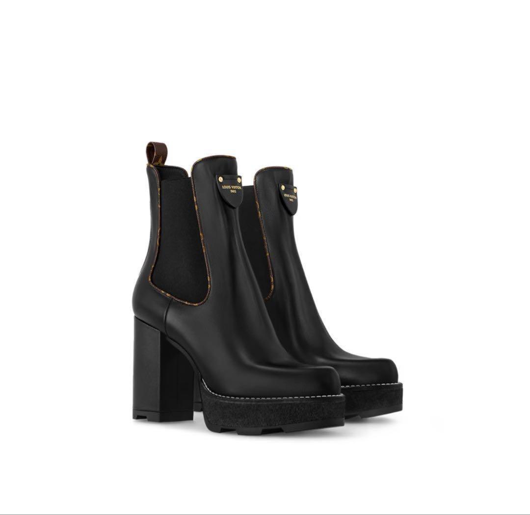 【極美品】Louis Vuitton ボブールアンクルブーツ 37