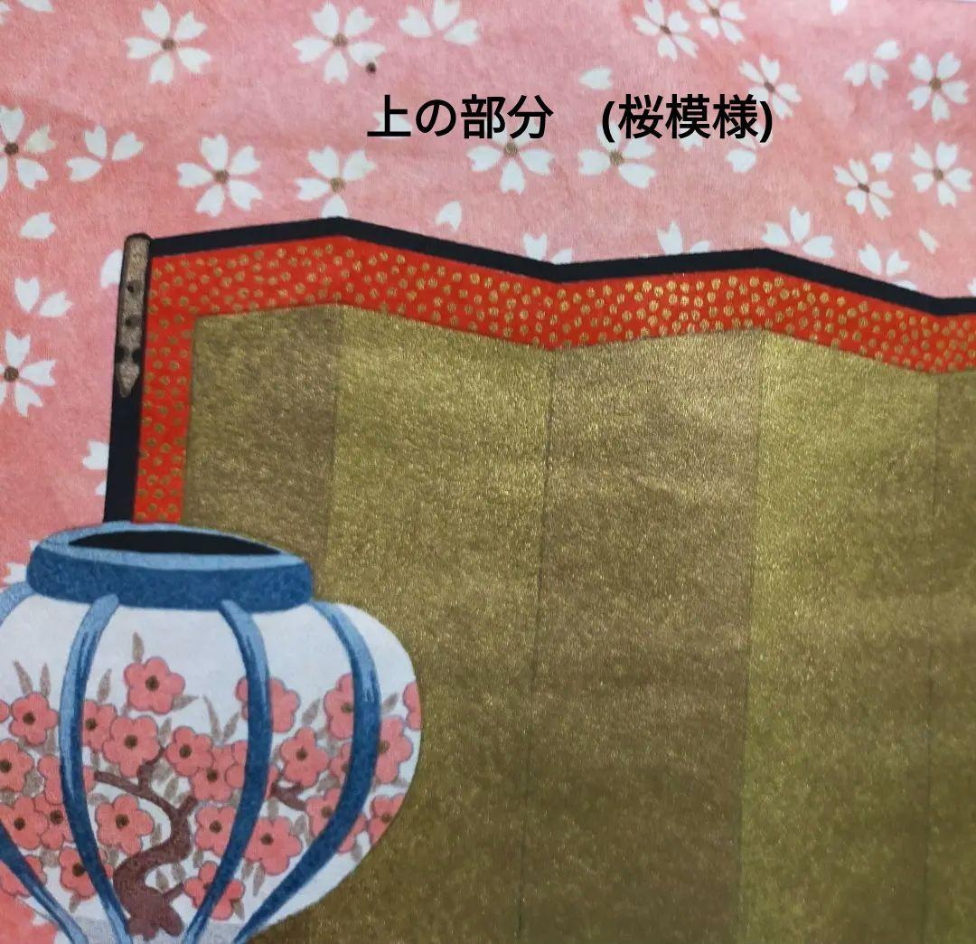 和紙〘立版古〙江戸時代おもちゃ絵　ポスター　(桃の節句)　ひなまつり
