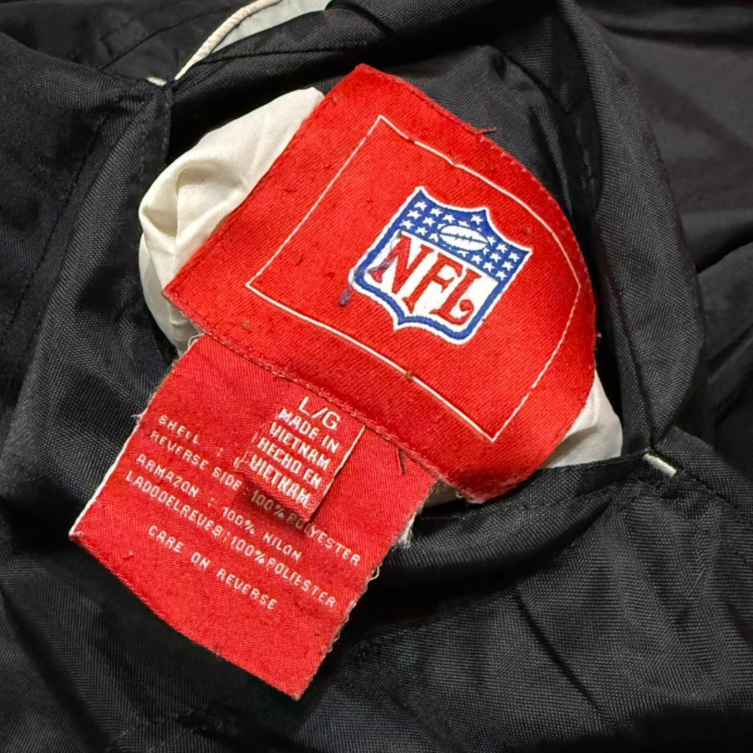 90s NFL RAIDERS レイダース リバーシブルナイロンジャケット L