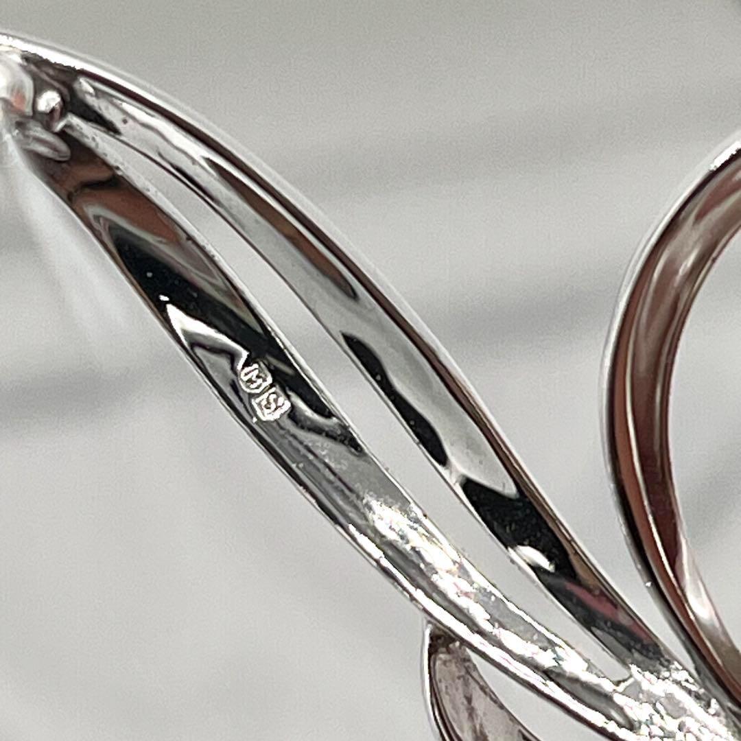 ☆美品☆ミキモト　5珠　シルバー　ブローチ　皇室御用達ブランド