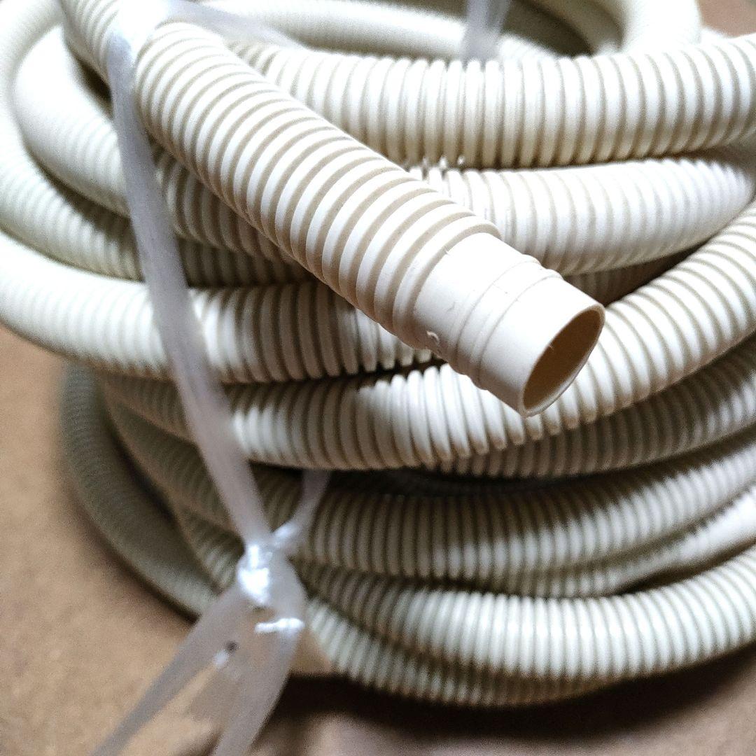 エアコン配管　ペアコイル 2分3分 10m　ドレンホース 15m