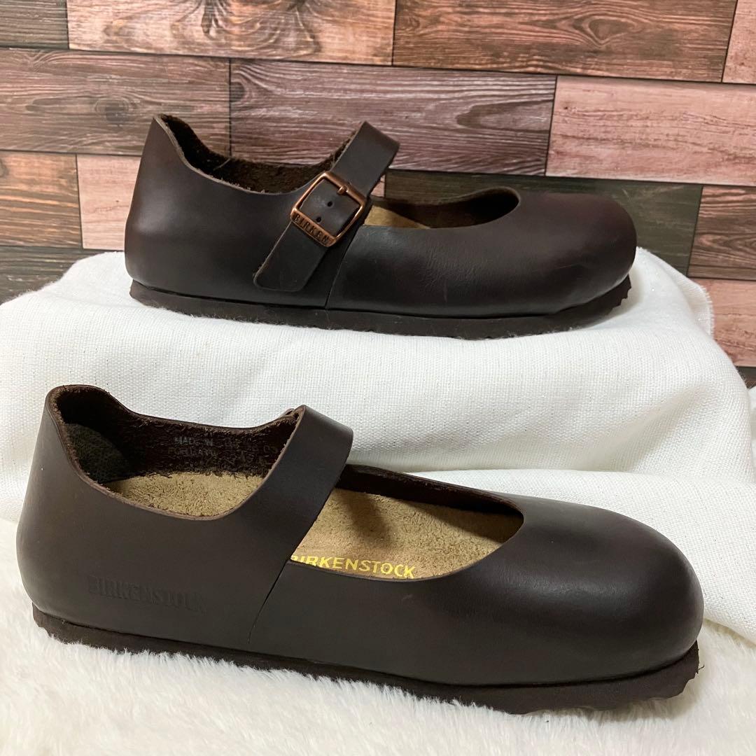 美品 ビルケンシュトック MANTOVA メリージェーン レザー シューズ 35