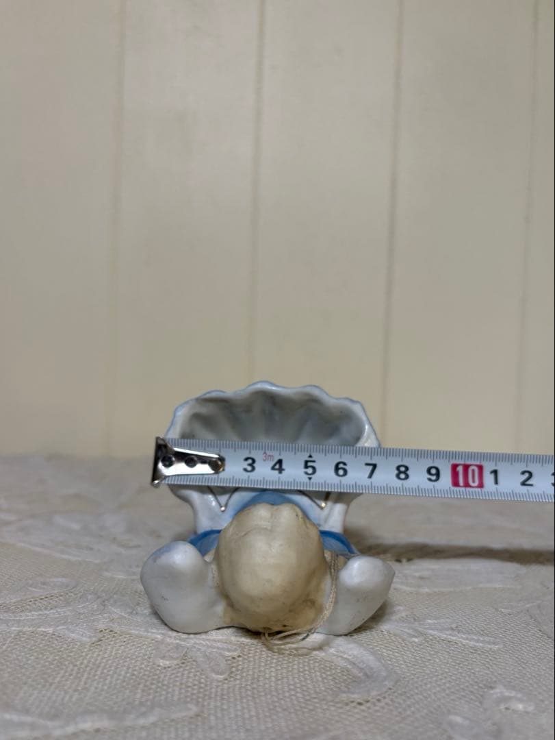 フランスアンティーク　ビスク　天使の聖水盤　壁掛け