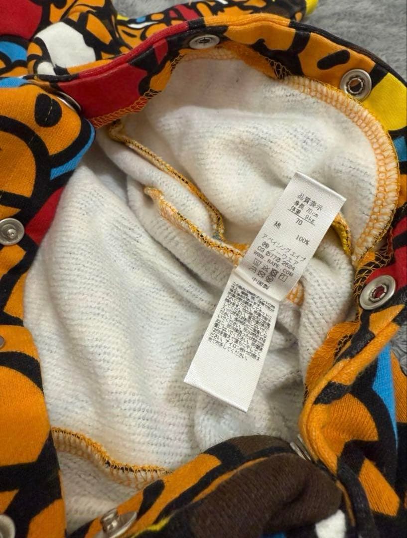 BAPE KIDSロンパース 70cmアベイシングエイプ