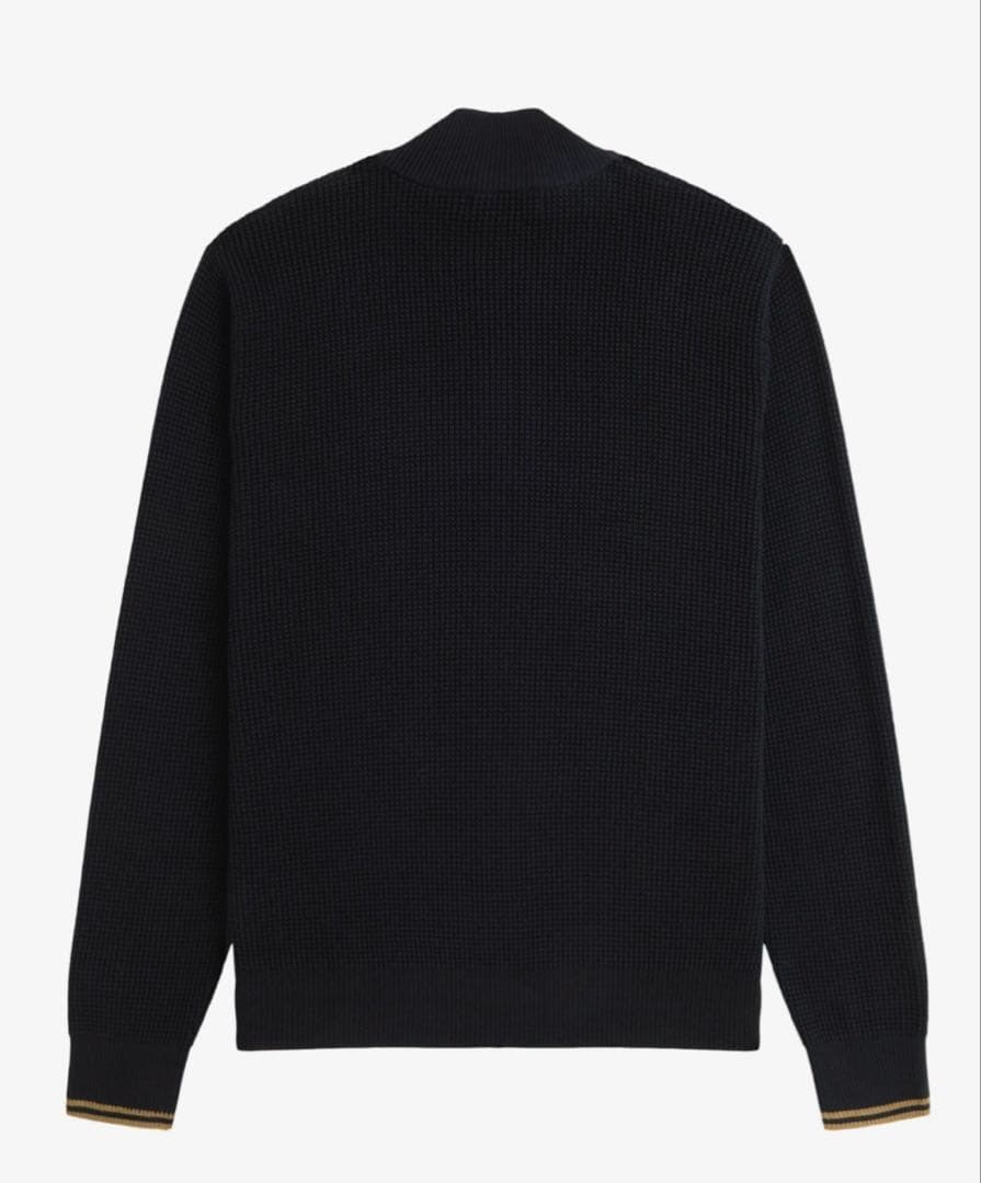 トップス FRED PERRY Waffle Stitch Half Zip Jumper