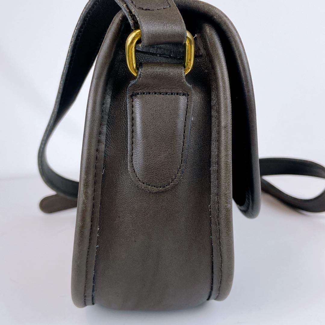 オールドコーチ ターンロック ヴィンテージ ダークグレー ショルダーバッグ