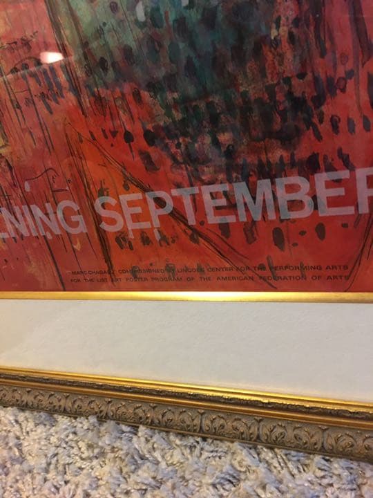 シャガール　カルメン　リトグラフ