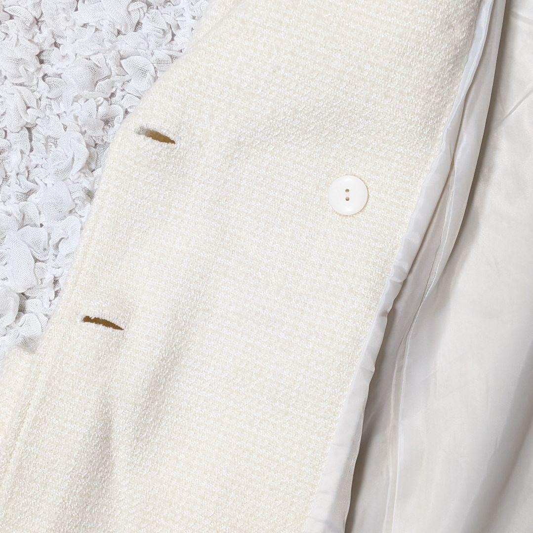 【新品タグ】アプワイザーリッシェ Pコート ピーコート ダブルブレスト　ホワイト