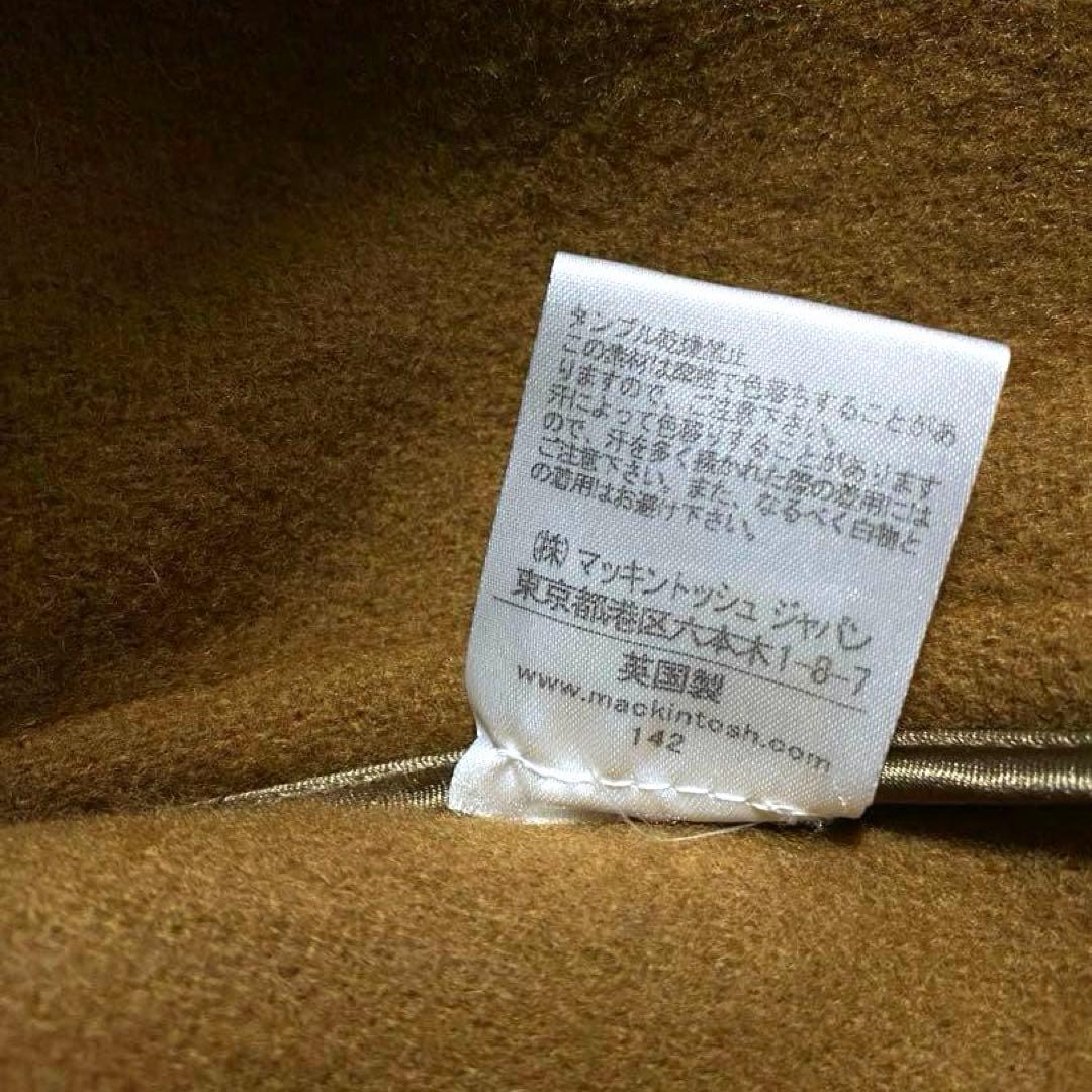 美品✨マッキントッシュ　ロングダッフルコート　ヘリンボーン　キャメルブラウン