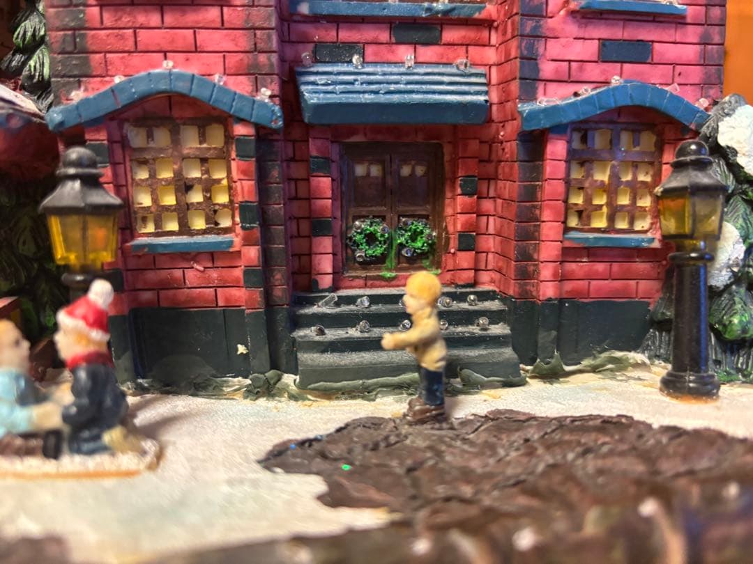 51cmクリスマスビレッジ ハウスライト イルミネーション ジオラマタウン