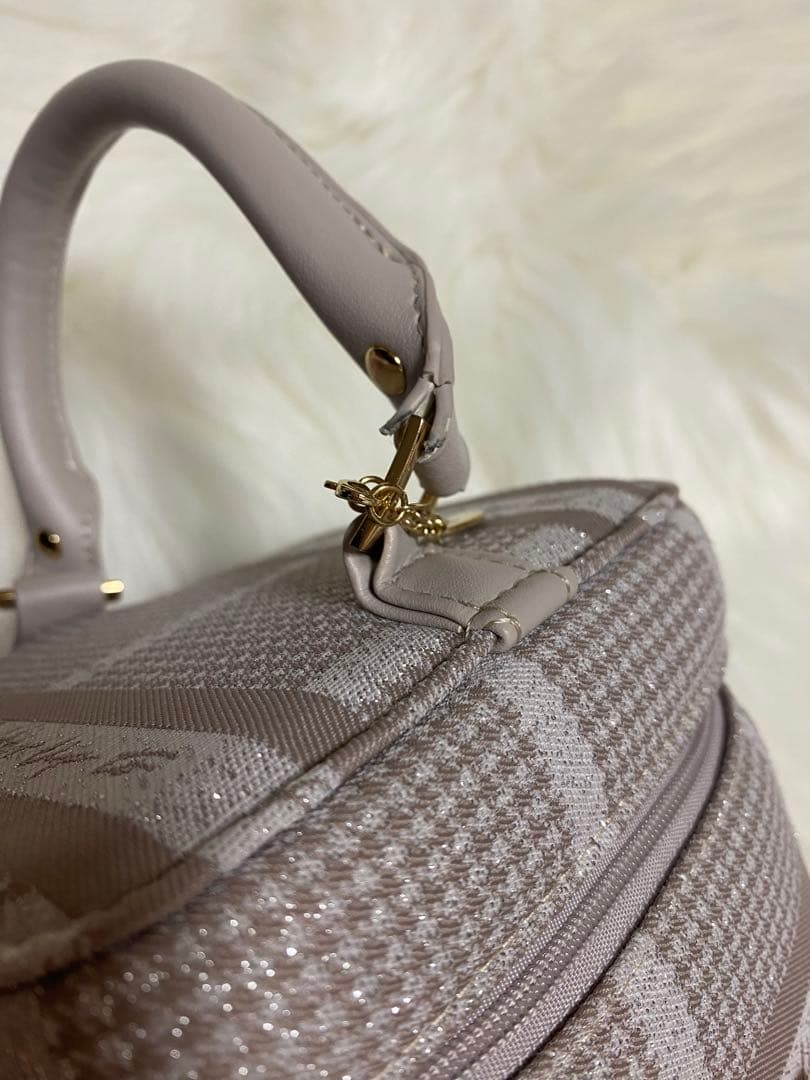 バッグ herlipto HLT Jacquard Vanity Bag pink