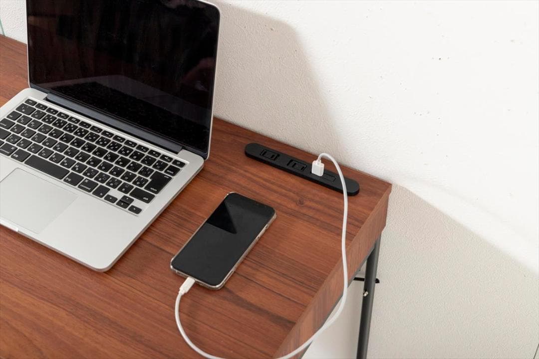 【送料無料】【2点セット】幅90cm デスク&ラックセット 机 収納 コンセント