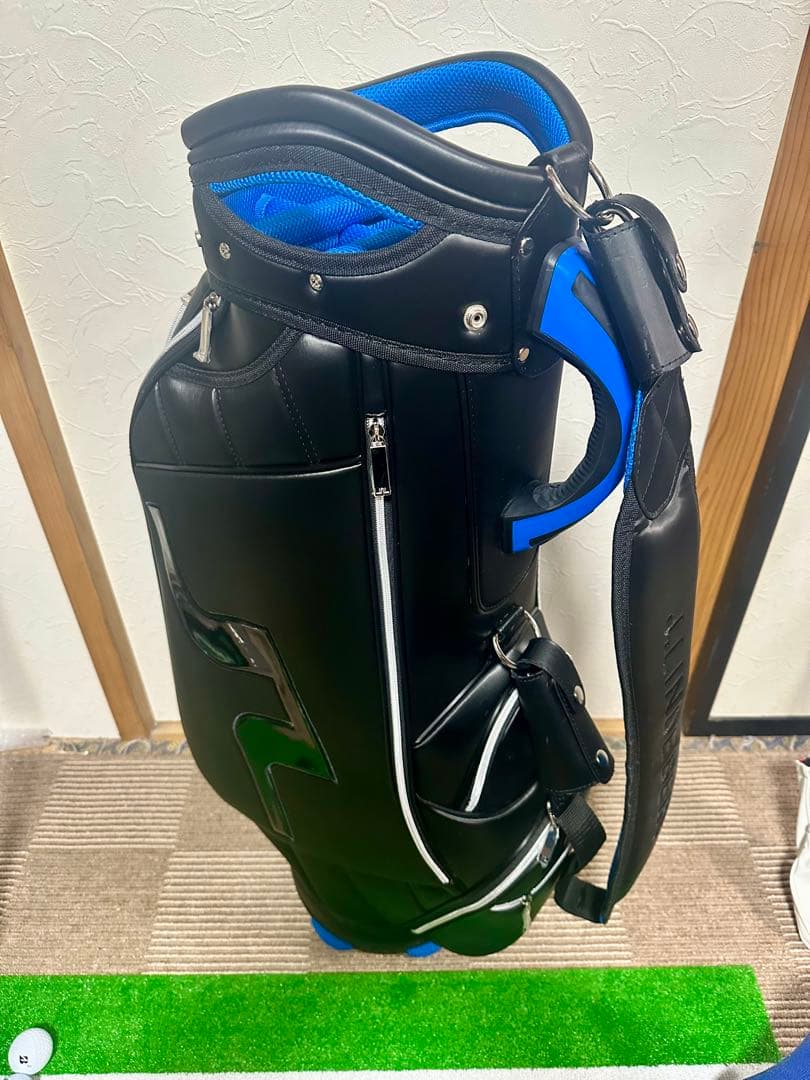 J.LINDEBERG キャディバッグ 黒青　9型