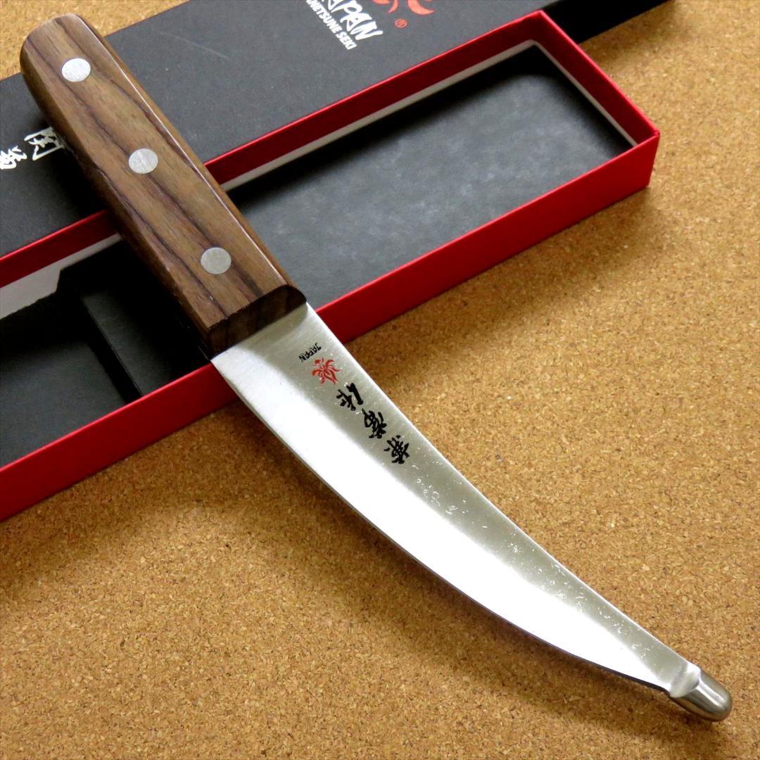 関の刃物 腸裂き 140mm 関兼常 全鋼 炭素鋼 肉解体 狩猟包丁 右利 片刃