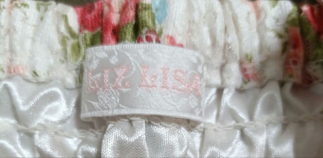 LIZLISA　フラワープリント レースキャミソール　ワンピース