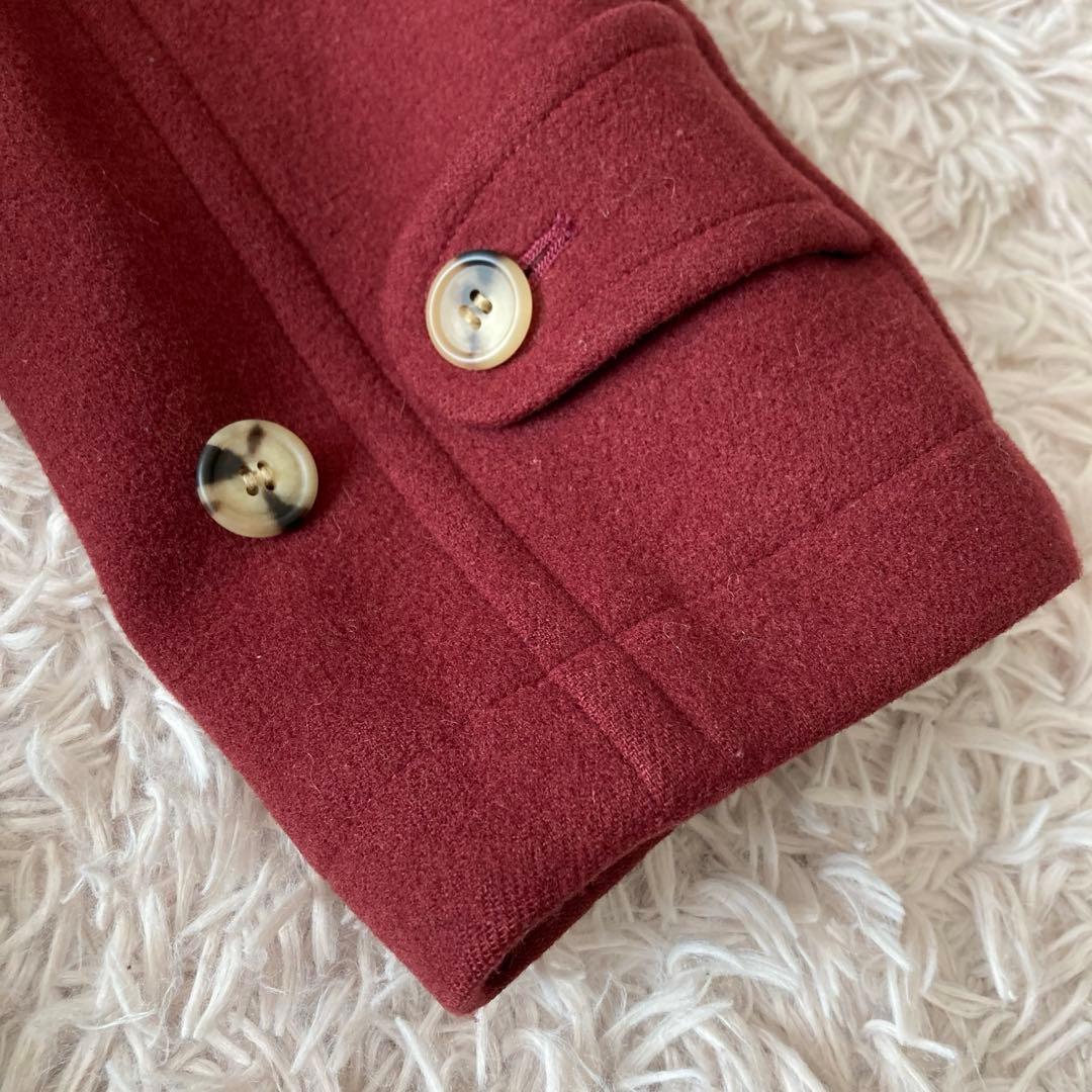 【地下鉄五郎】ポールスミス　ロング ダッフルコート ウール ボルドー M