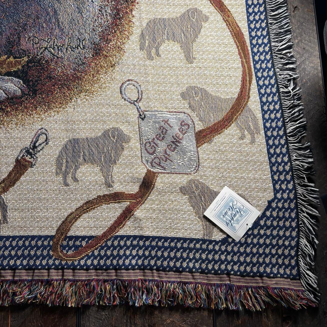 大判　犬タペストリー　USA製　グレートピレニーズ　コットンラグ　タグ付き　希少