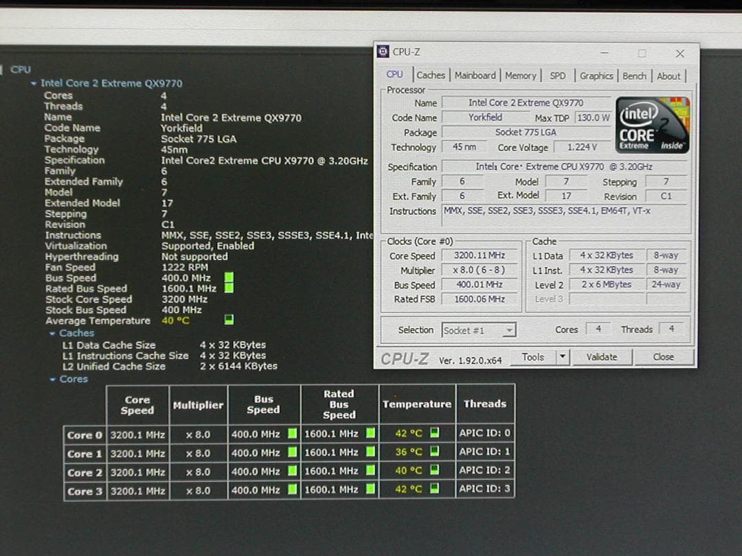 CPU Core2 Extreme QX9770