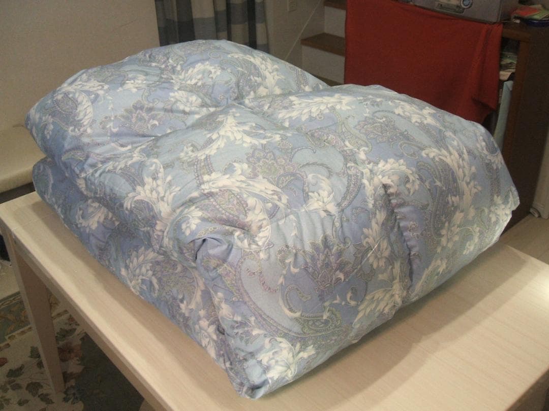 最後の１点新品＊日本羽毛協同組合保証付き＊三ツ星＊１，２キロに増量＊羽毛布団ＳＢ