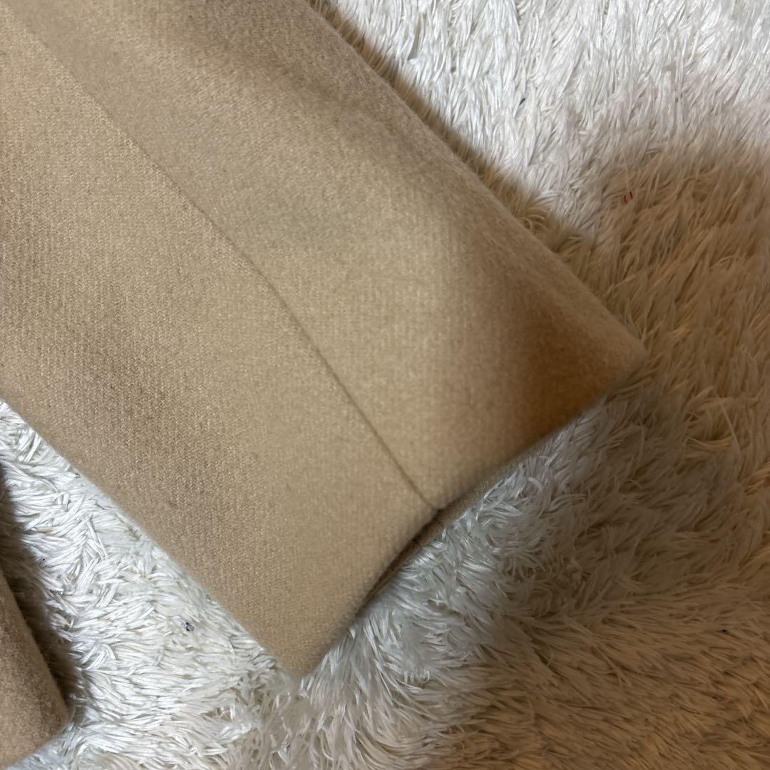 美品＊23区 カシミヤ混 ピーコート ハーフコート ベージュ　48