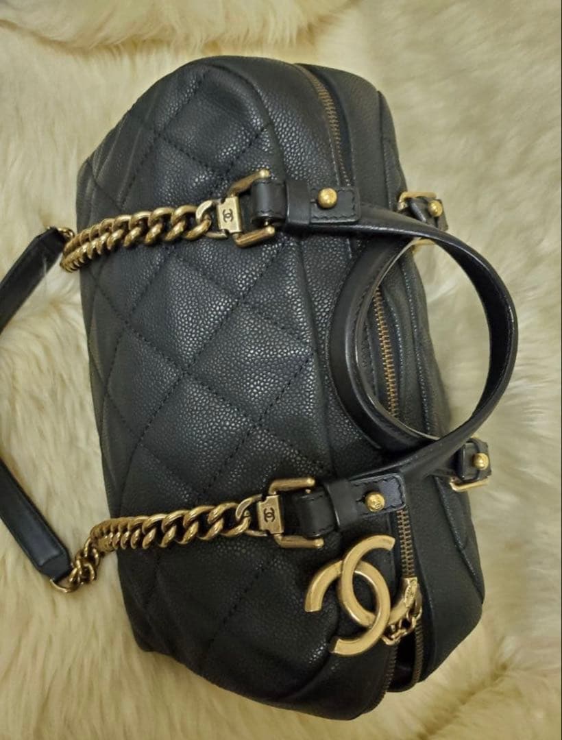 CHANEL キャビアスキン　2wayショルダーバッグ