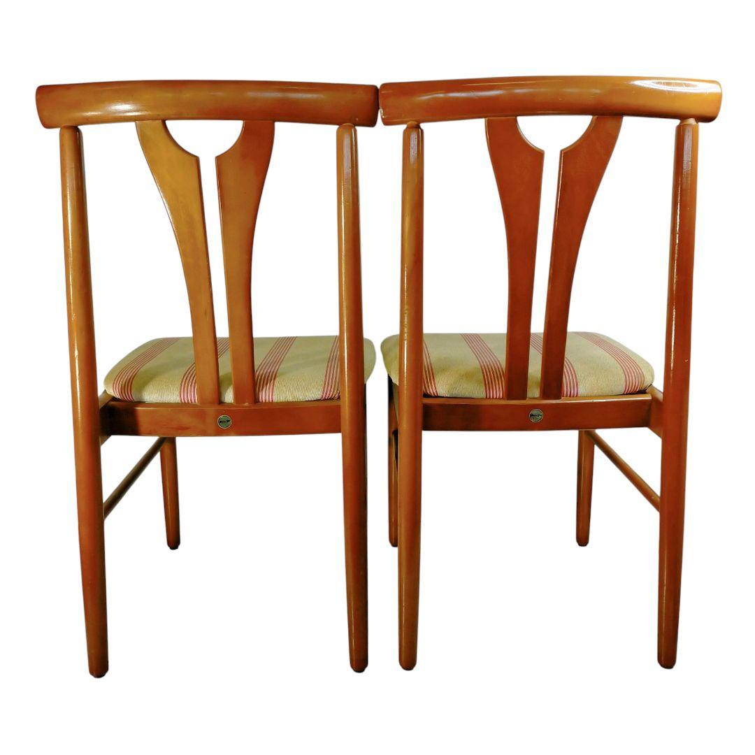 昭和レトロ トーア 東亜林業 木製椅子 ダイニングチェア 古家具 2脚セット