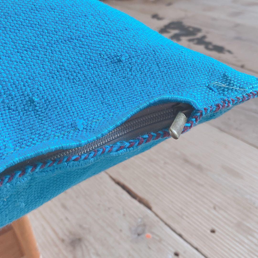 モロッコ製 カクタスシルク サブラ クッションカバー 約45×45〜47cm