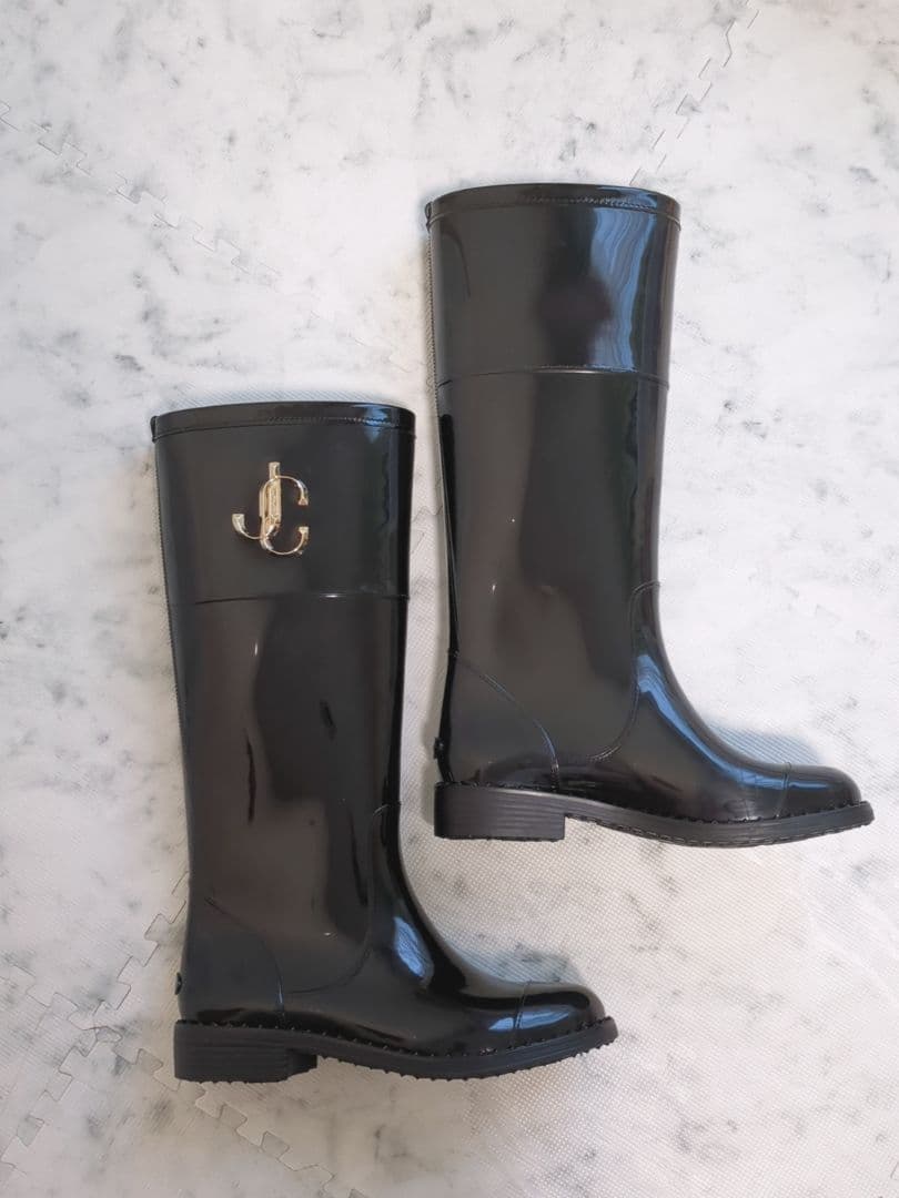 【希少】JIMMY CHOO　ウォータープルーフレインブーツ　完売品