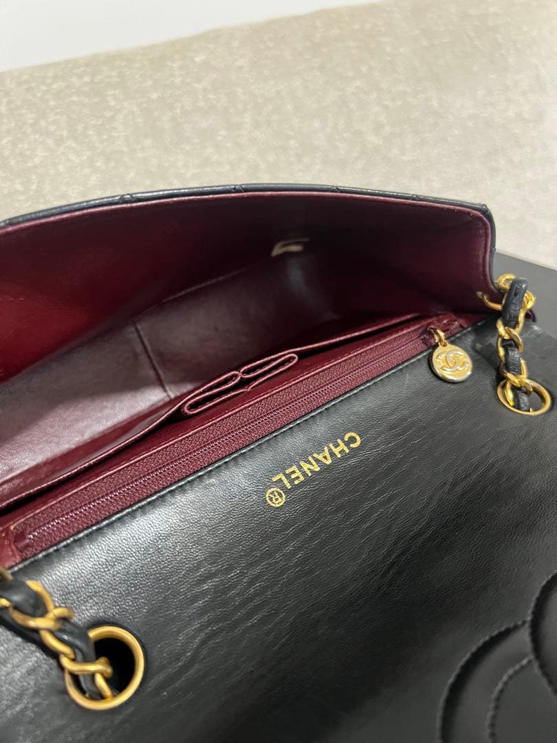 CHANEL シャネル ミニマトラッセ ラムスキン シングルフラップ ゴールド