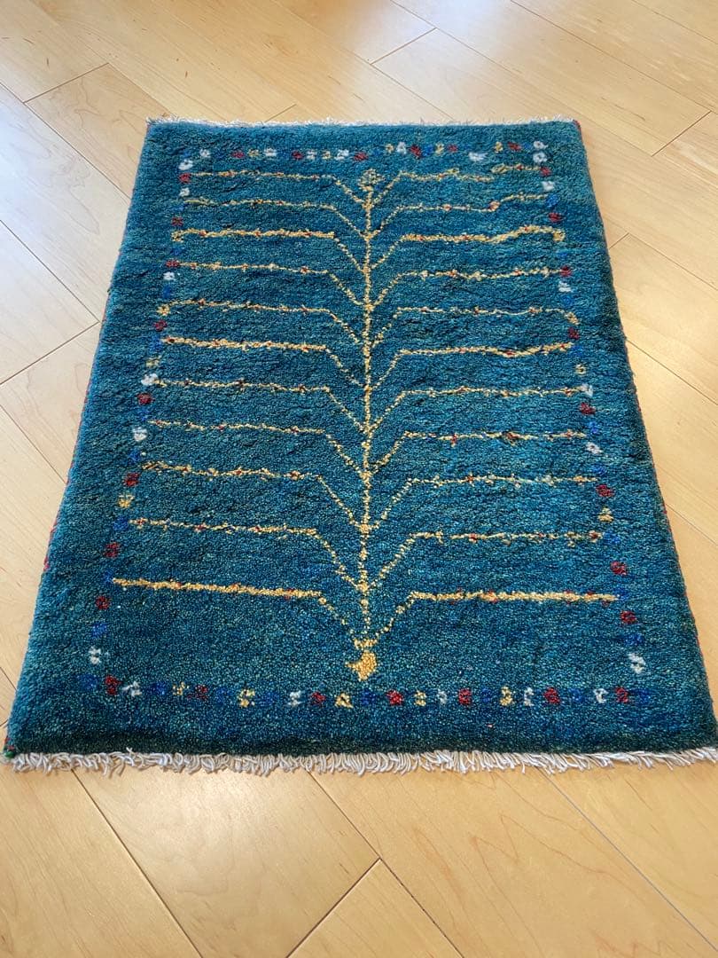 イラン製ギャッベ 玄関マットサイズ (61×83)