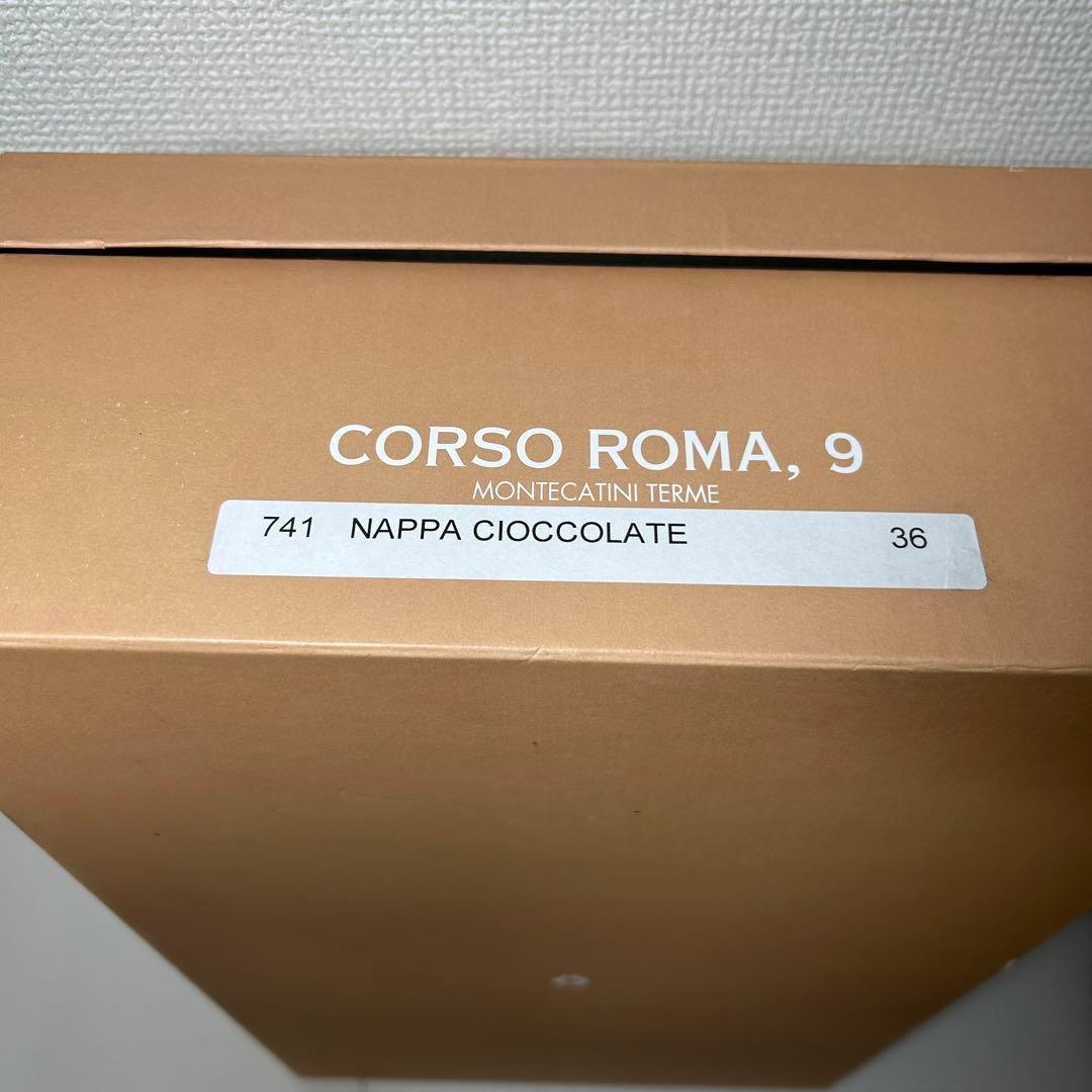 【箱付き】CORSOROMA9 ロングブーツ インヒール ブラウン