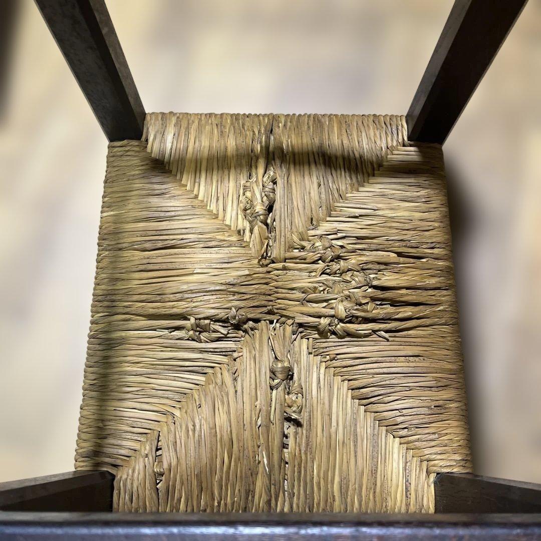 【松本民芸家具】ラッシスツール ◆ラッシ編み◇希少A