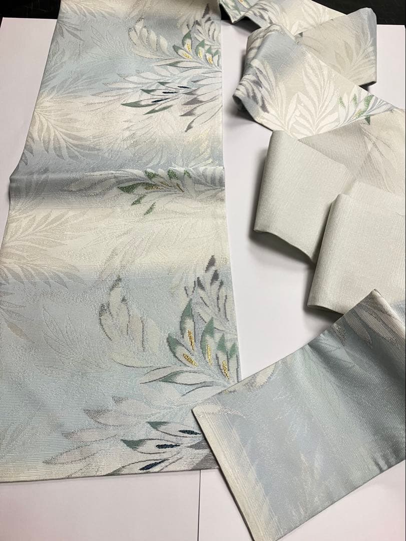 お仕立て上がり名古屋帯　新品未使用品　正絹　西陣織　No.349