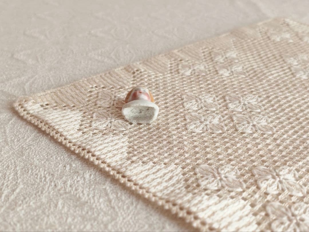 * vintage doll's head ୨୧ ブロンスの髪チャイナヘッドさん