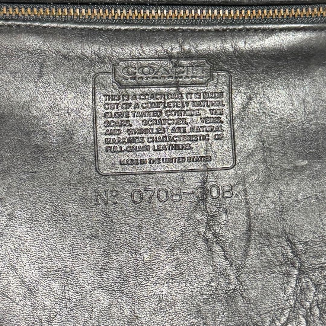 OLD COACH オールドコーチ レザー ブリーフバッグ 2wayバッグ 黒