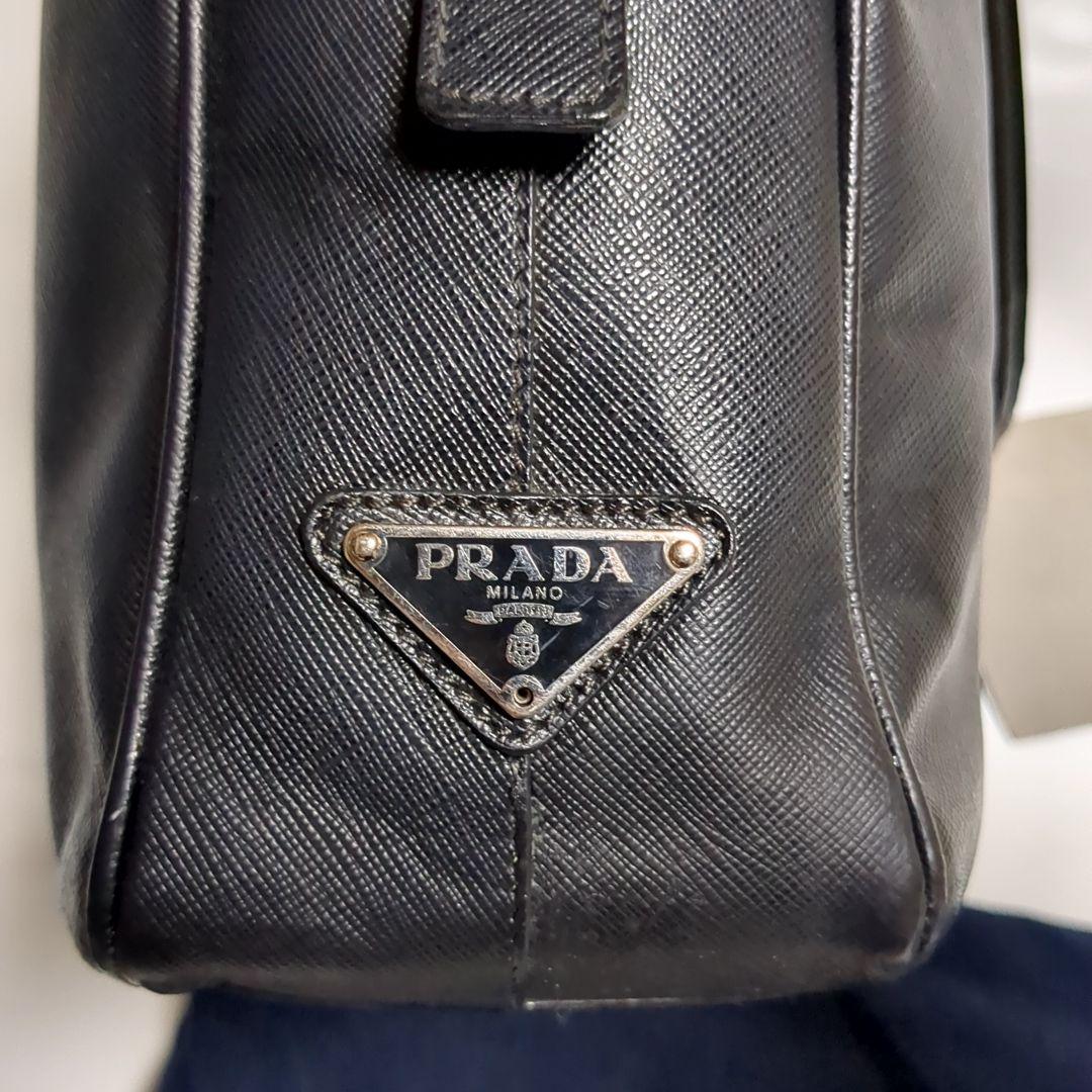 ✨PRADA✨ビジネスバッグ サフィアーノ 三角ロゴ nero レザー