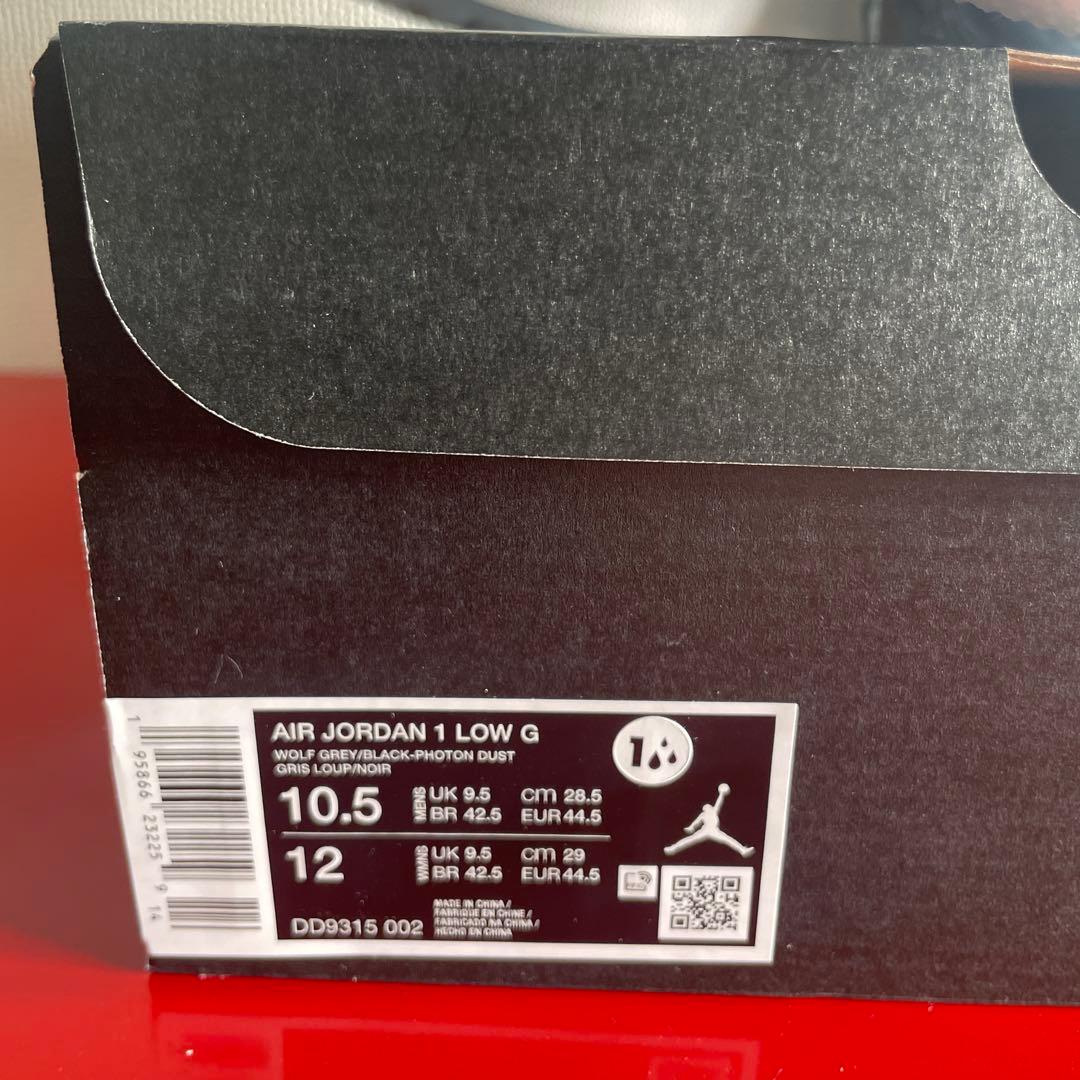 新品 NIKE エアジョーダン1 ロー ウルフグレー ゴルフシューズ28.5