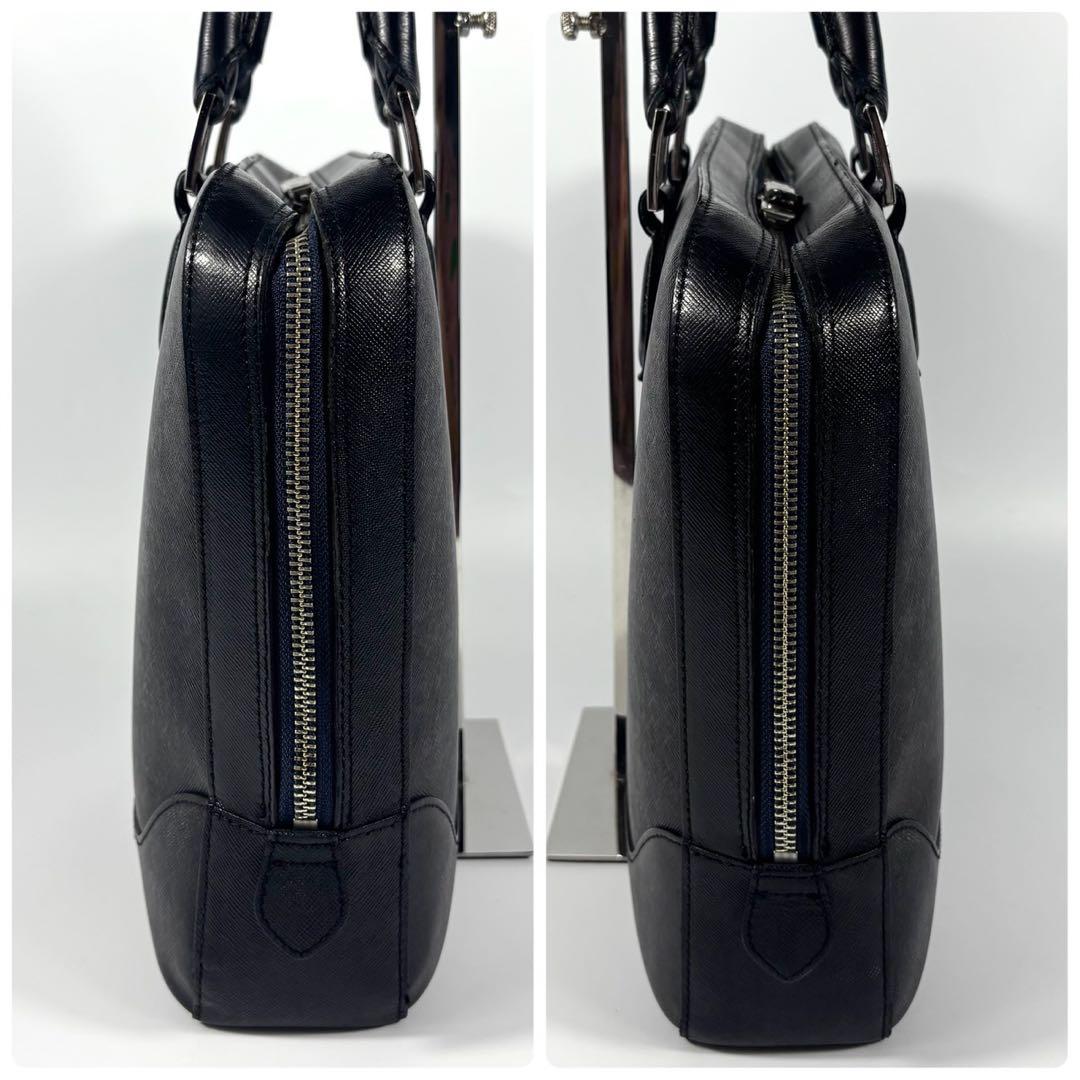 ✨美品✨ペッレモルビダ ビジネスバッグ A4可 キャピターノ ブラック 黒