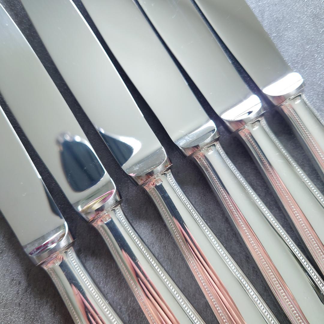 美品 クリストフル パール デザートナイフ 6点