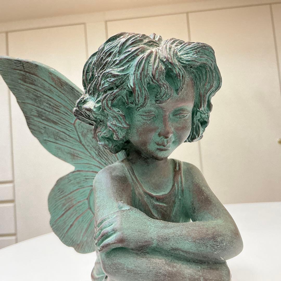 ブロンズ風 妖精像 約20cm