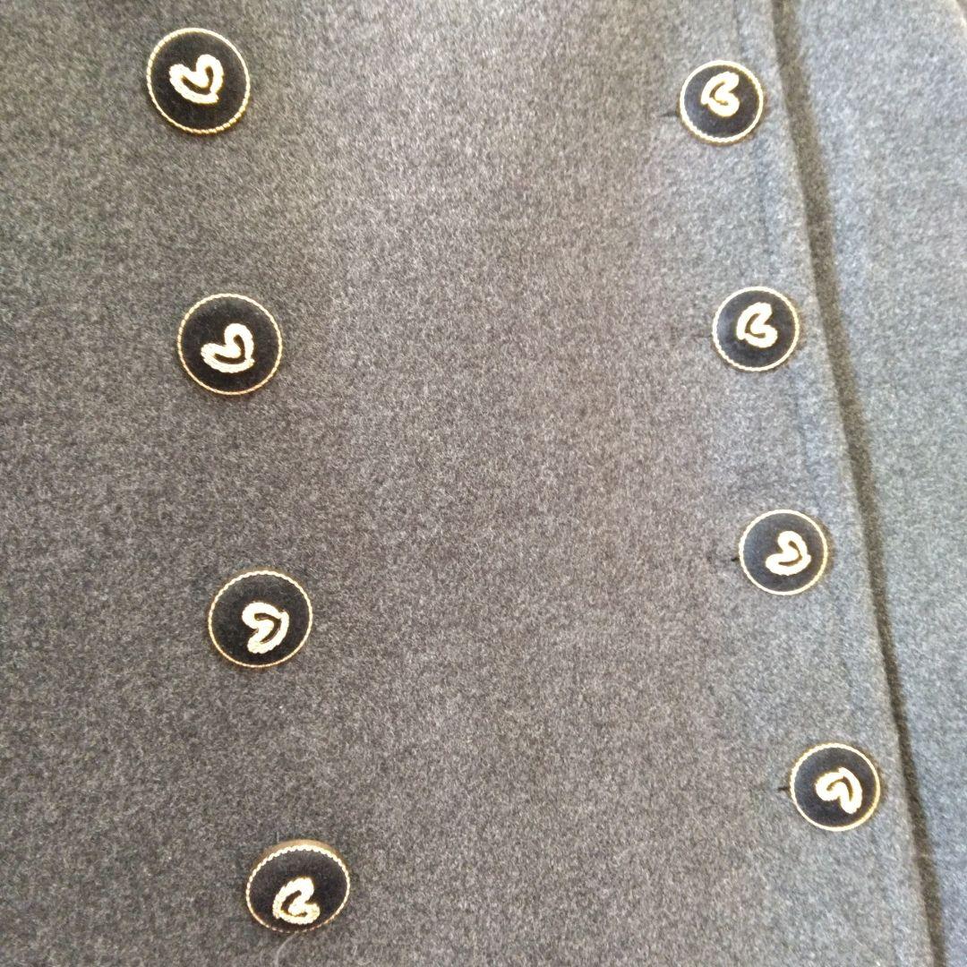 bibiy.olivia coat ビビィ オリビアコート ハートボタン グレー