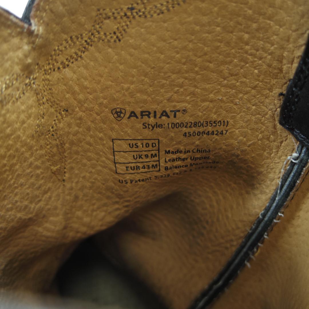 28cm ARIAT アリアット　ウエスタンブーツ　ブラック　P4170